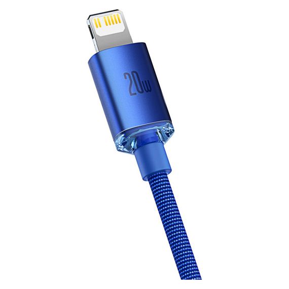 Дата кабель USB-C to Lightning 2.0m 20W blue Baseus (CAJY000303) | Зображення 2