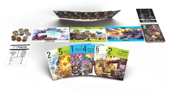 Настільна гра По всіх фронтах: звірі на війні (Air, Land, and Sea: Critters at War) | Зображення 2