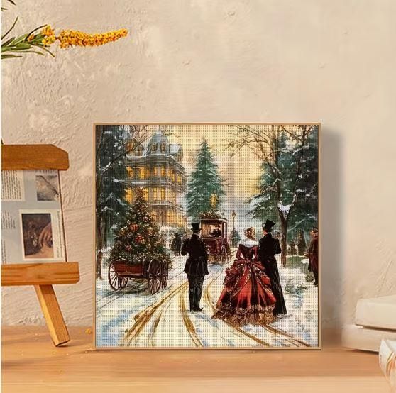 Набор для вышивки крестом "Викторианская сказка" 14CT, 30x30 см, канва Аида с нанесенным рисунком | Зображення 4