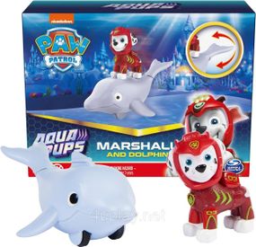 Щенячий Патруль Аква щенята Дельфін і фігурка Маршала Paw Patrol Aqua Pups Marshall and Dolphin Оригінал