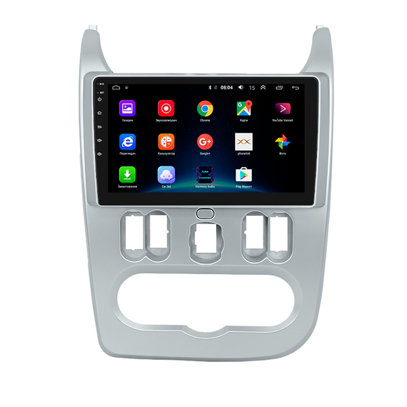 Штатная магнитола Lesko для Renault Logan I Рестайлинг 2009-2015 экран 9" 4/64Gb/ 4G/ Wi-Fi/ CarPlay Premium