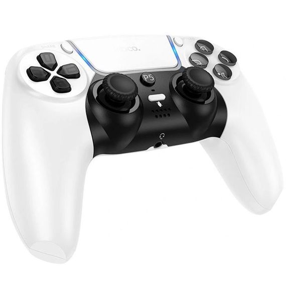 Ігровий джойстик геймпад Hoco GA32 Dragon for PS5 White