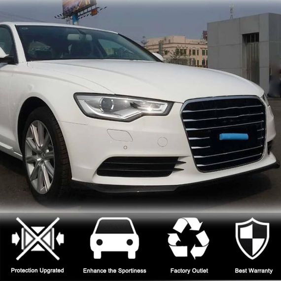 Передний Бампер Лип Карбон (для Base 2012-2015) для Ауди A6 C7 | Зображення 1