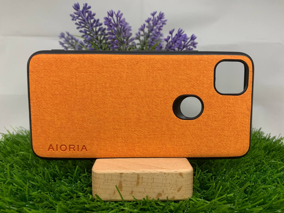Чохол накладка Google Pixel 4A тканина оранжевий