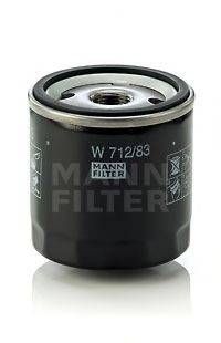 Фільтр масляний двигуна (вир-во MANN) MANN-FILTER W71283 на TOYOTA LAND CRUISER PRADO (KDJ15_, GRJ15_)