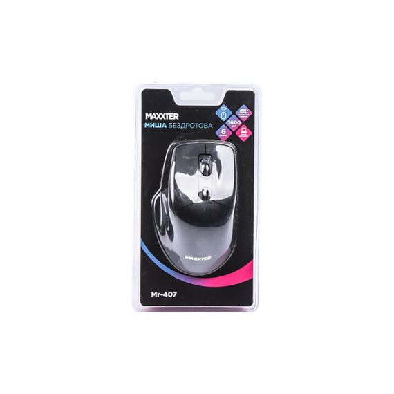 Мишка Maxxter Mr-407 Wireless Black (Mr-407) | Зображення 4