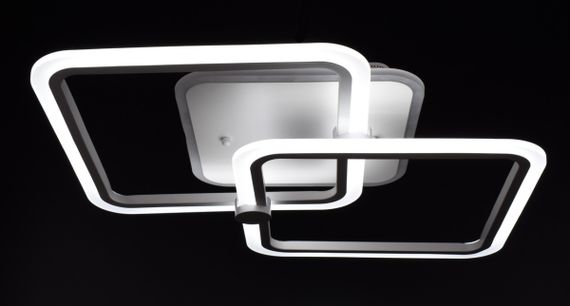 Люстра світлодіодна стельова LED світильник для квартири на стелю лед з пультом 25949 Білий 10х41х63 см. | Зображення 1