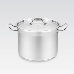 Каструля Maestro MR-3518-28, 12 л, 28 см, з нержавіючої сталі з кришкою, для всіх типів плит