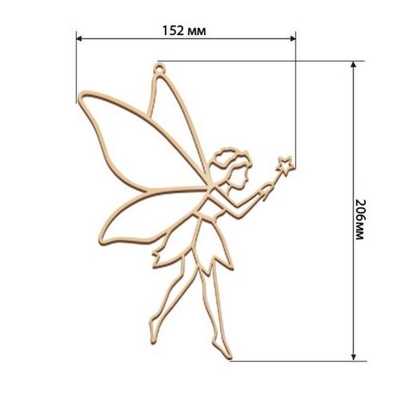 Набір для вітражного живопису за номерами "Фея" FDSGK-21 | Зображення 1