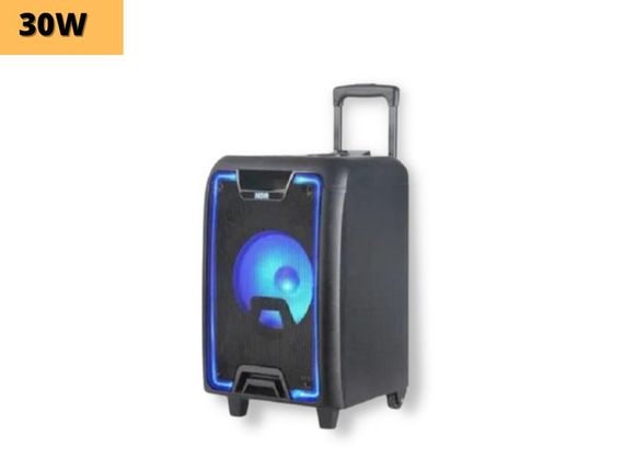 Портативная колонка бумбокс XPRO NDR-2010 чемодан  30Вт, USB, SD, FM радио, Bluetooth, 1 микрофон, ДУ (MER-15722) | Зображення 1