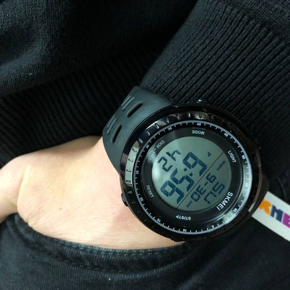 Чоловічі водостійкі кварцові годинники SKMEI 1167BK, Армійські годинники мілітарі YZ-86 | Зображення 1