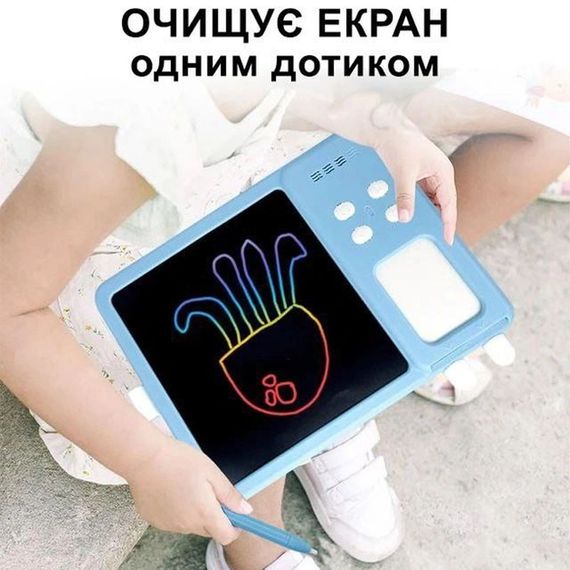 Планшет для рисования с обучающими карточками S5 Blue | Зображення 4
