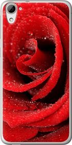 Чехол на HTC Desire 826 dual sim Красная роза "529u-312-17620"