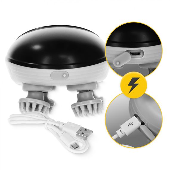 Електричний масажер для голови 4FIZJO Smart Head Massager 4FJ0620 Black (P-5907739319517) | Зображення 4