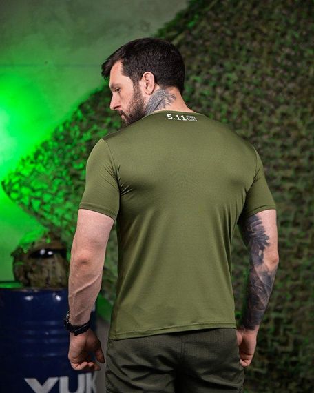 Тактична Футболка 5.11 олива ПП7647 | Зображення 2