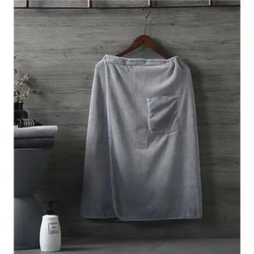 Махровий рушник для ванни, Сірий рушник для дому та спа 156х81 см