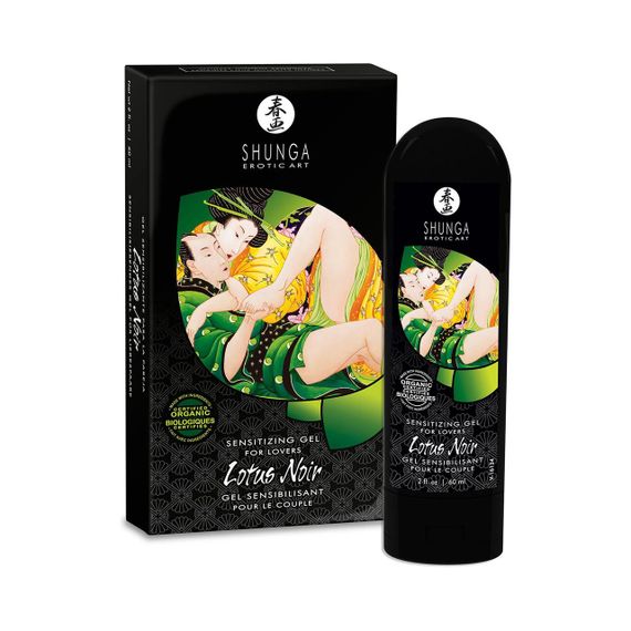 Возбуждающий гель для пар Shunga LOTUS NOIR (60 мл) с витамином Е и растительным глицерином Sex Aura