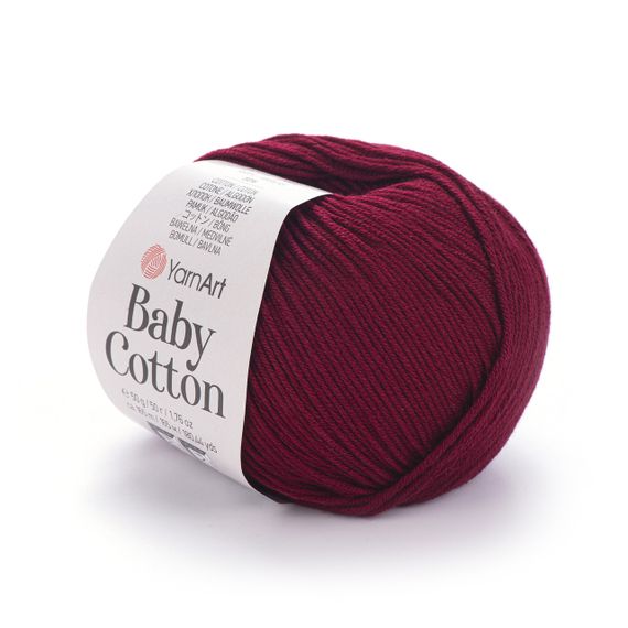 Пряжа YarnArt Baby Cotton No 428 (Ярнарт Бебі Коттон) 50 г / 165 м напівбавовна для дитячих речей та іграшок амігурумі