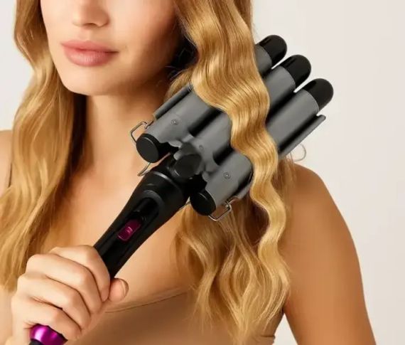 Плойка для завивки волосся Domotec MS-481B з потрійним нагріванням 9769