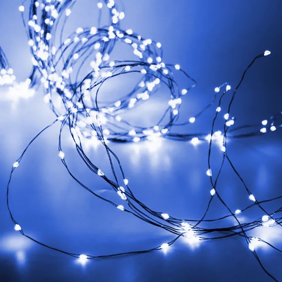 Гірлянда світлодіодна кінський хвіст GarlandoPro 200LED Роса 2м 10 ліній Синій 1733010BL | Зображення 1