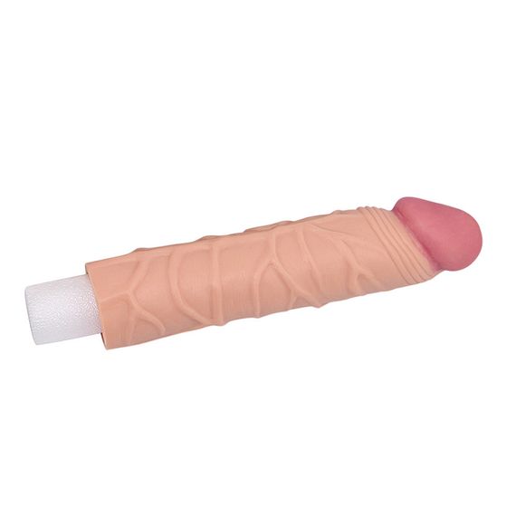 Насадка на член - Pleasure X-Tender Penis Sleeve Add 1" Flesh sexstyle | Зображення 3