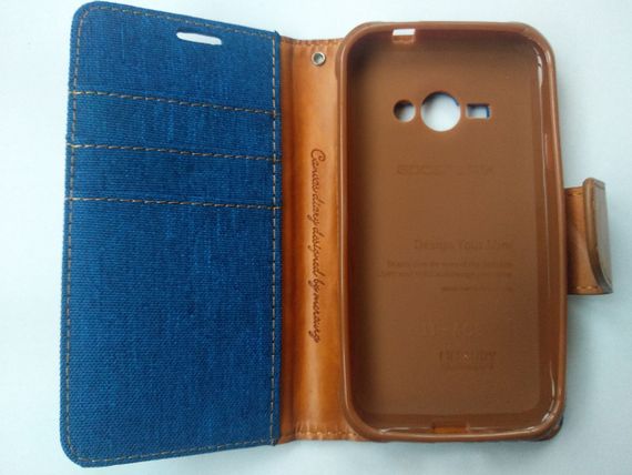 Чохол-книжка Goospery для Samsung Galaxy J1 Ace Duos J110 Blue | Зображення 2