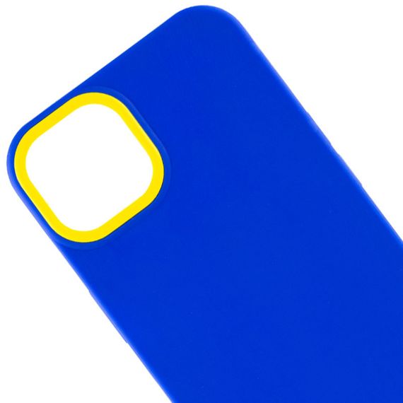 Чехол TPU+PC Bichromatic для Apple iPhone 13 (6.1") Силикон, Navy Blue / Yellow | Зображення 1