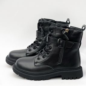 Черевики дитячі байка 586912 Чорні 32 33 34 35 36 37