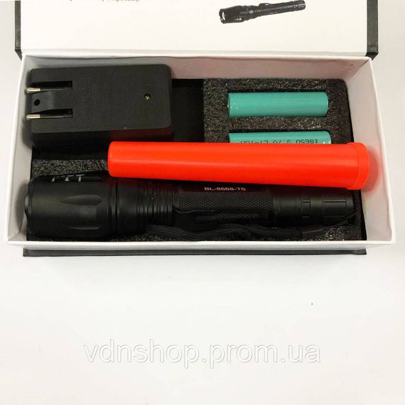 Дуже яскравий ліхтар Police 8668-T6, Ліхтар ручний з функцією зарядки Кращий тактичний VL-38 | Зображення 8