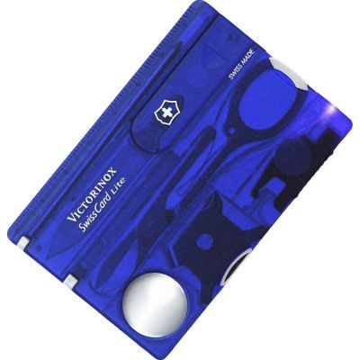 Нож Victorinox SwissCard Lite Transparent Blue (0.7322.T2) - Топ Продаж! | Зображення 4