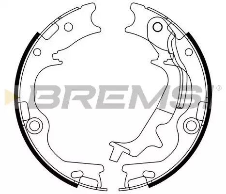 Колодки ручного гальма HYUNDAI TUCSON/ix35/KIA SPORTAGE 1.6-2.0 09-, Bremsi (GF0807) | Зображення 3