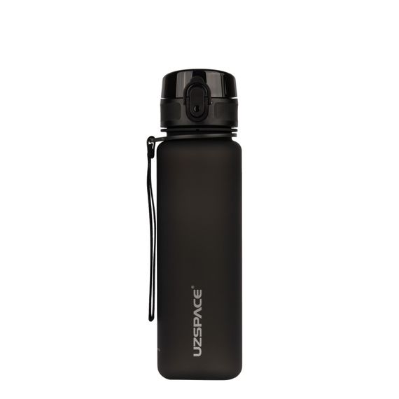 Пляшка для води UZSPACE 3026(Black) 500 мл, чорна