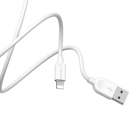 USB - Lightning кабель для iPhone Borofone BX14, 2.4A, Білий, 3m | Зображення 7