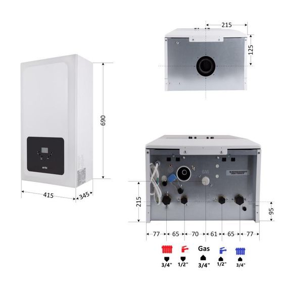 Котел газовый Airfel Optimum Premix 30 кВт | Зображення 1