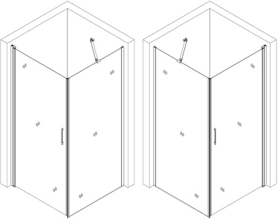 Душова кабіна BRAVO LYNA 90N Без пiддона | Зображення 1