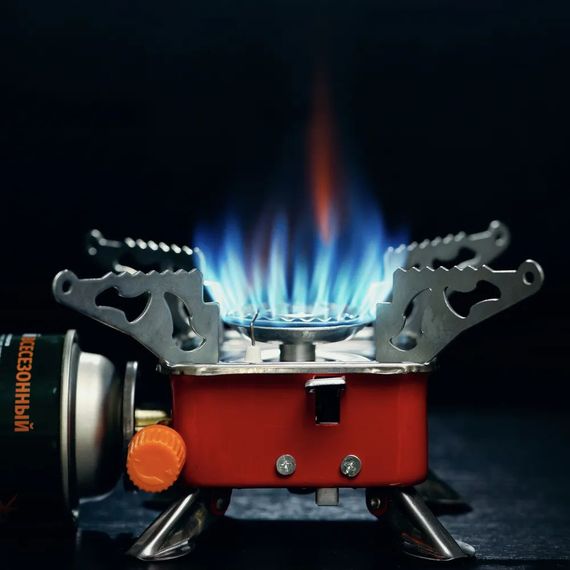 Газовая плитка легкая, Газовая горелка для еды Туристическая походная плита BA-17 | Зображення 3