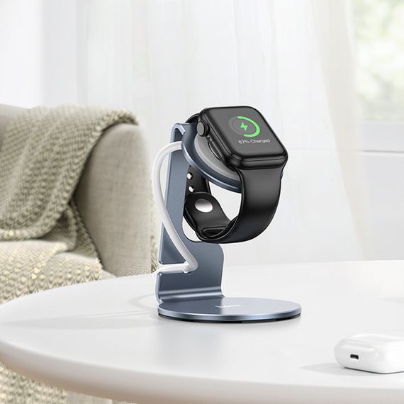 Настольная подставка Hoco HD7 Pleasing for iWatch Metal gray | Зображення 2