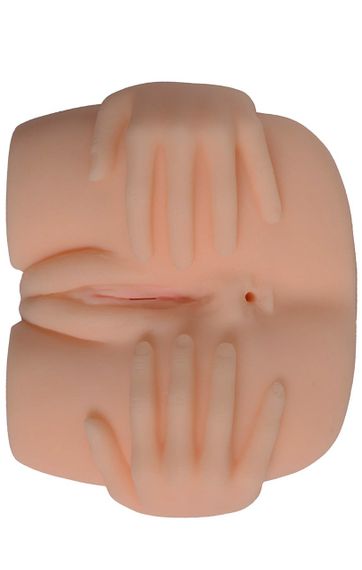 Мастурбатор Вагіна-Анус Delicate hand masturbator без вібрації тілесний Sex Aura | Зображення 4