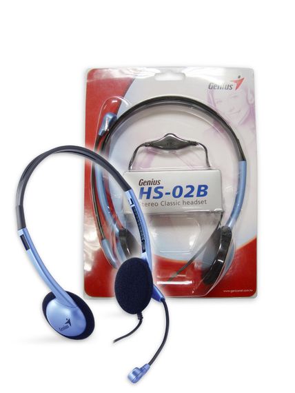 Гарнитура Genius HS-02B 3.5mm Blue (31710037100)