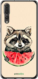 Чохол на Huawei P20 Pro Єнотик з кавуном "4605t-1470-2448"