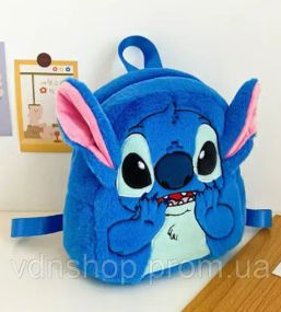Плюшевий рюкзак Стич Disney Fairy Stitch м'який дитячий рюкзак з вушками та мордочкою