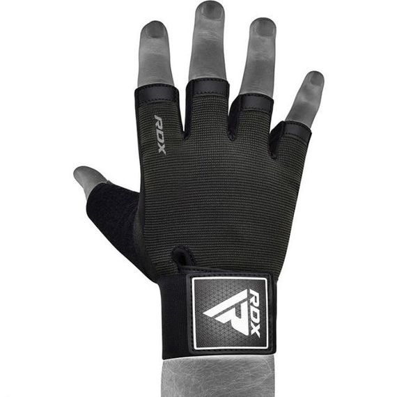 Рукавички для фітнесу RDX T2 Half Black PLUS-LX | Зображення 3