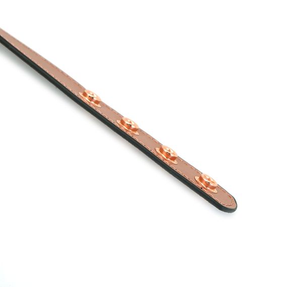 Нашийник із затискачами для сосків Liebe Seele Rose Gold Memory Collar with Nipple Clamps, шкіра | Зображення 8