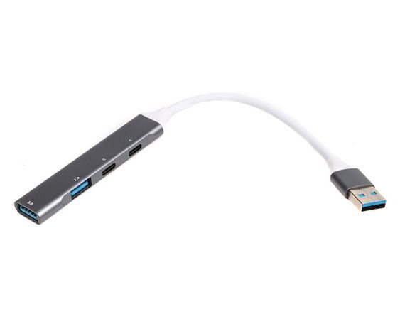 Хаб USB 3.0 Maxxter HU3A-4P-03 | Зображення 1