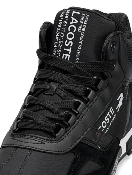 Зимние Мужские кроссовки New Lacoste Elite Active High Fur Black White (топ качество) A4867 42 27 | Зображення 9