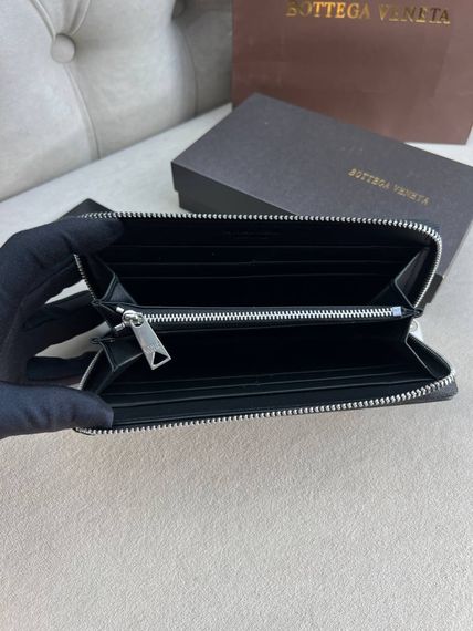 Гаманець чорний Bottega Veneta Cassette k426 | Зображення 4