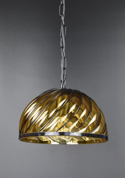 Люстра підвісна LOFT на 1 лампочку 26470 Чорний 25-90х25х25 см. | Зображення 3