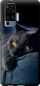 Чохол на Vivo X50 Pro Димчастий кіт "825b-1956-2448"