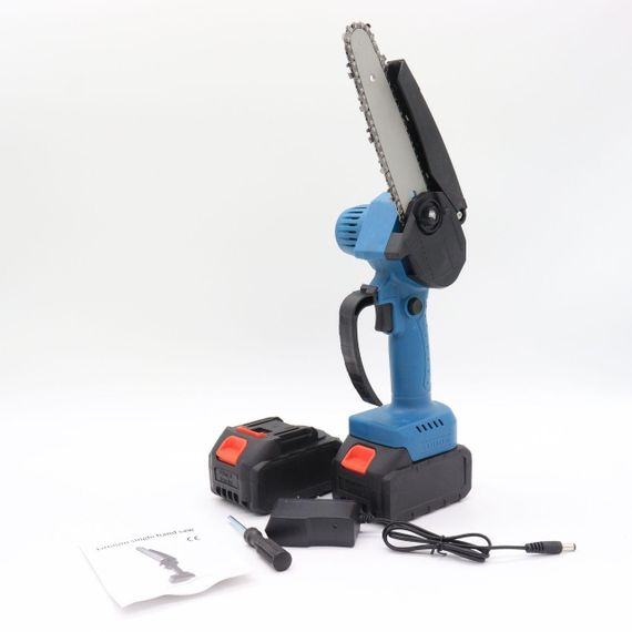 Акумуляторна ланцюгова пила в кейсі + 2 акумулятори 48В / Ручна міні пила для саду / Бездротова електропила | Зображення 8