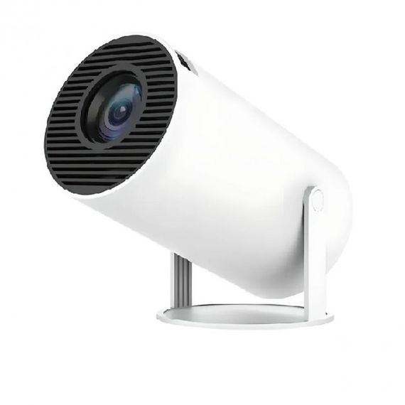 LED Проектор для дома портативный Смарт с WiFi, Bluetooth, Android 11, белый, 1280х720р | Зображення 4